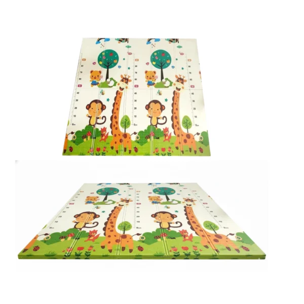 PP08 CAMPAMENTO JIRAFAS 2 Alfombra Antigolpes Bebe Reversible CAMPAMENTO y JIRAFAS 150x180 cm y 0,8 cm Grosor