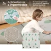 Alfombra Antigolpes Bebe Reversible ELEFANTES-GRANJA 200x180 cm y 0,8 cm Grosor