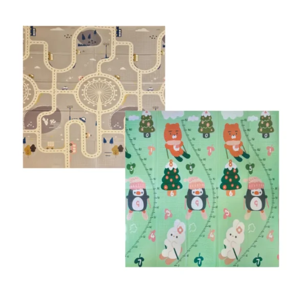 PP09 SKY RUTA GRIS 5 Alfombra Antigolpes Bebe Reversible SKY-CIUDAD 200x180 cm y 0,8 cm Grosor