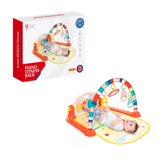 Kit “Primeros Juegos”: Gimnasio, Alfombra Antigolpes y Mordillo Sensorial