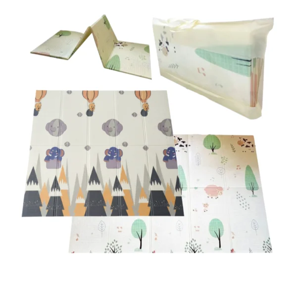 Kit “Crecer y Descubrir”: Móvil Musical, Alfombra Antigolpes y Juguete Didáctico Kit “Crecer y Descubrir”: Móvil Musical, Alfombra Antigolpes y Juguete Didáctico