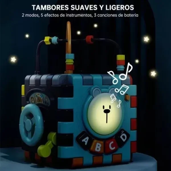 KIT 3 D Kit “Explorando los Sentidos” – Cubo Didáctico y Volante Musical Interactivo