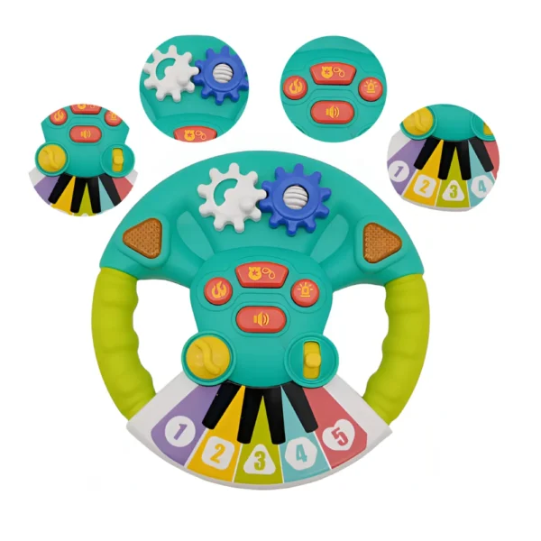 KIT 3 G Kit “Explorando los Sentidos” – Cubo Didáctico y Volante Musical Interactivo