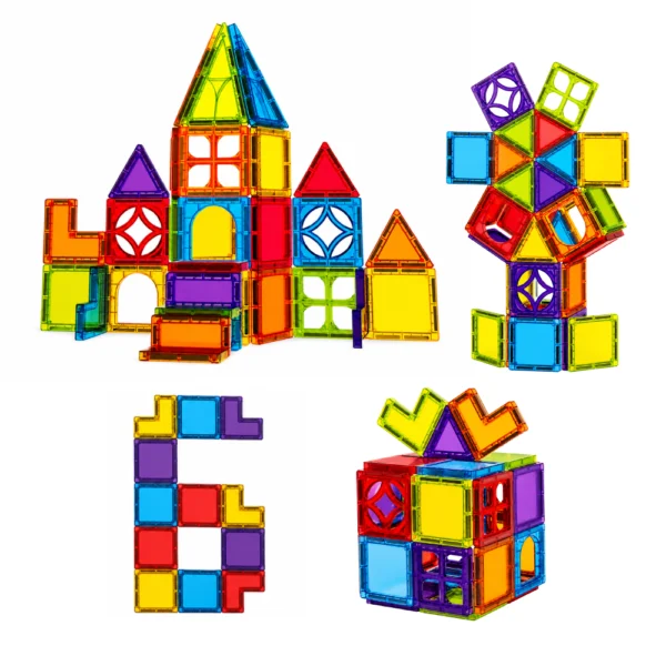Bloques Magnéticos 34 Piezas Juego Didáctico 3D Imantado