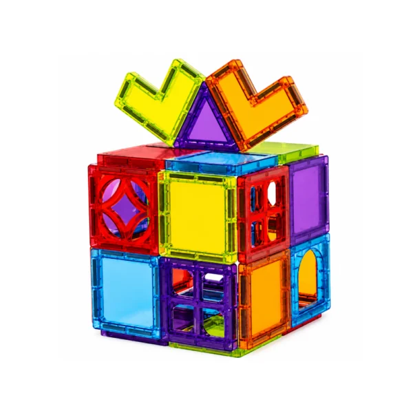 Bloques Magnéticos 34 Piezas Juego Didáctico 3D Imantado