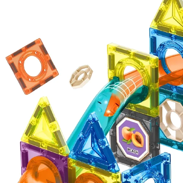 Bloques Magnéticos 68 Piezas Tobogán 3D con Stickers