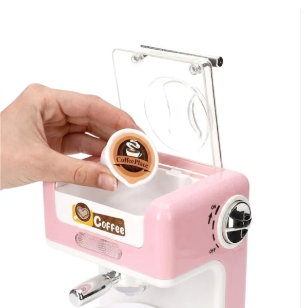 Cafetera Expreso de Juguete Rosa con Luz y Sonido