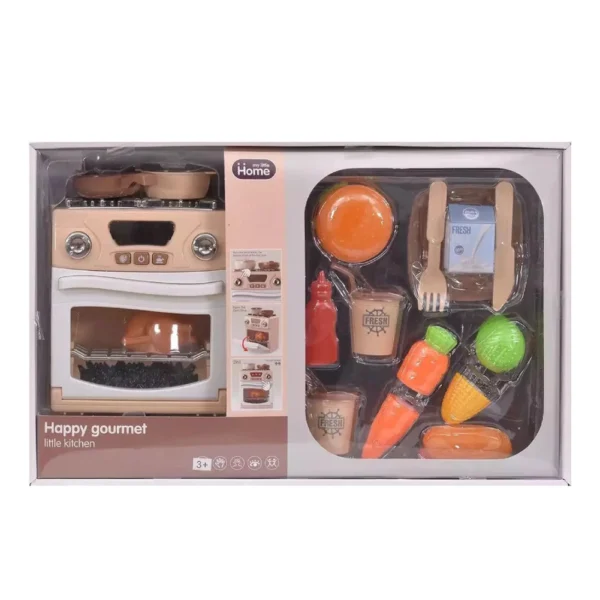 Set Cocina Infantil con Horno, Sonido, Luz y Accesorios 