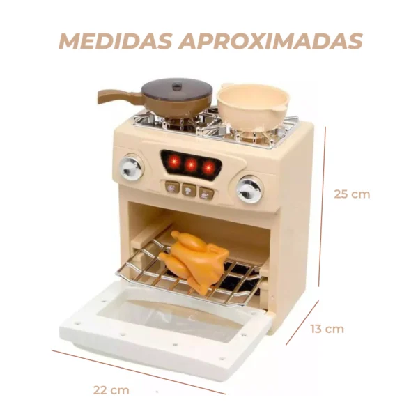 Set Cocina Infantil con Horno, Sonido, Luz y Accesorios 