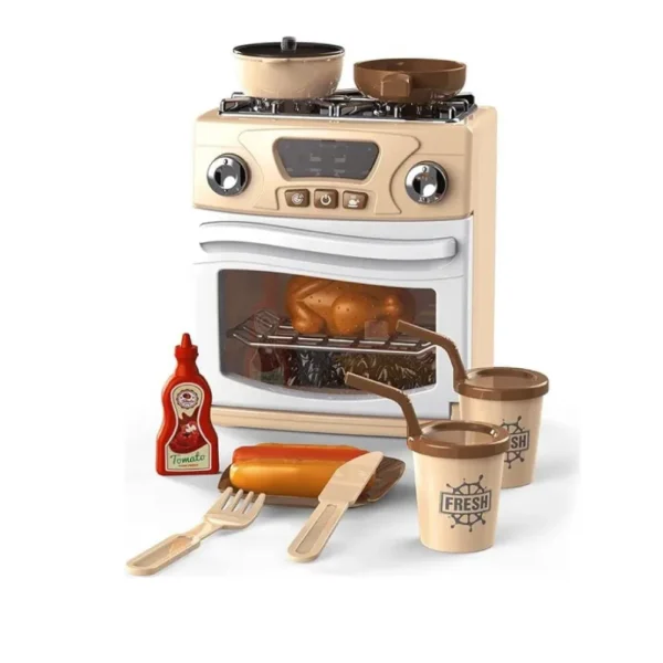 Set Cocina Infantil con Horno, Sonido, Luz y Accesorios 