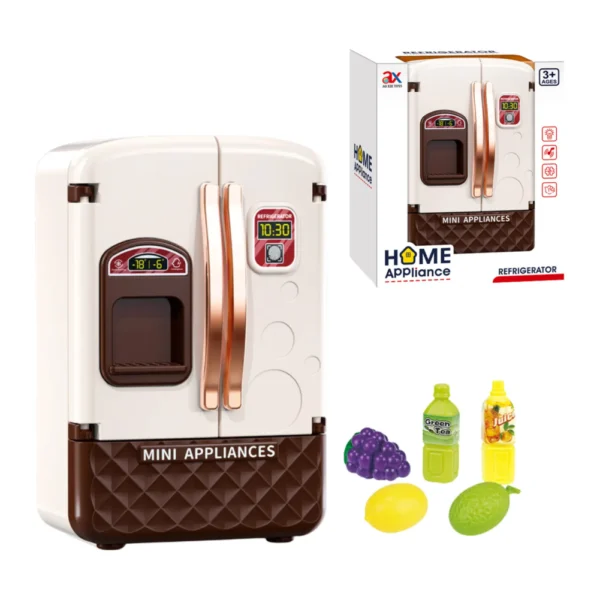 Heladera Infantil de Juguete con Luz, Sonido y Accesorios