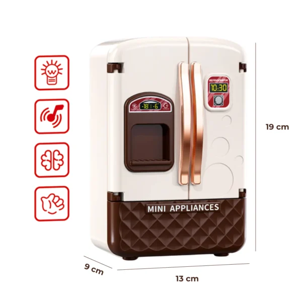 Heladera Infantil de Juguete con Luz, Sonido y Accesorios