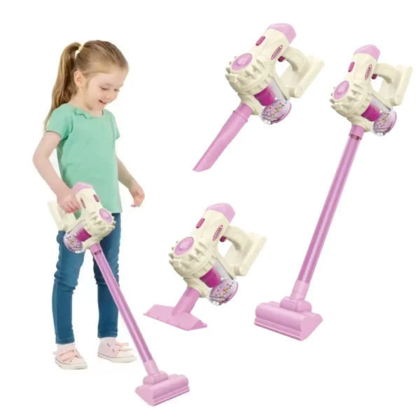 Aspiradora de Juguete 3 en 1 con Luz, Sonido y Accesorios