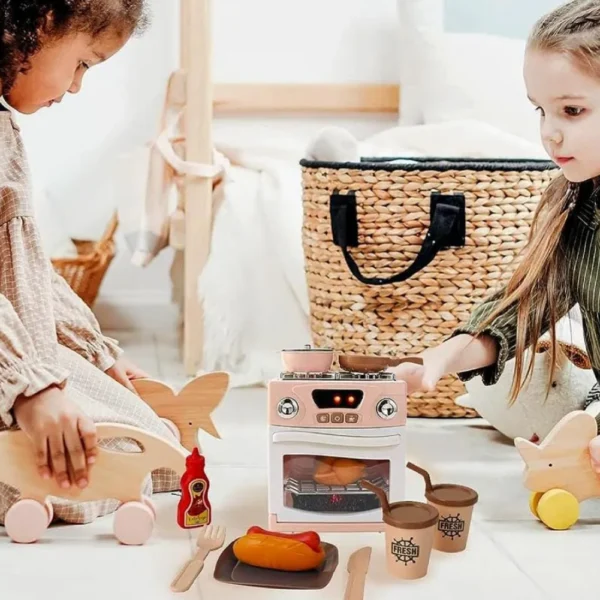 Set Cocina Infantil con Horno, Sonido, Luz y Accesorios 