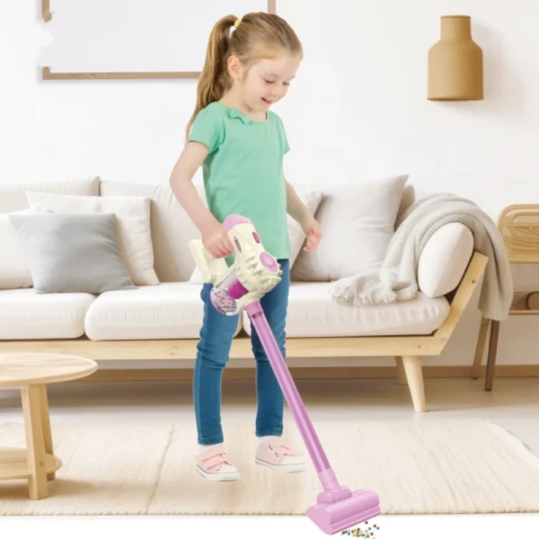 Aspiradora de Juguete 3 en 1 con Luz, Sonido y Accesorios