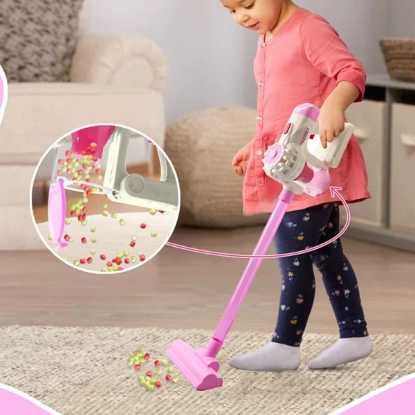 Aspiradora de Juguete 3 en 1 con Luz, Sonido y Accesorios