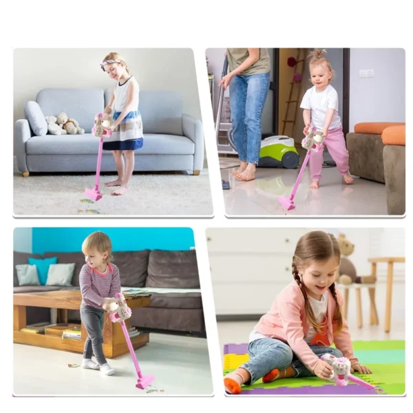 Aspiradora de Juguete 3 en 1 con Luz, Sonido y Accesorios