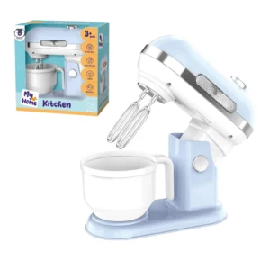 Batidora De Juguete Celeste con Luz, Movimiento y Accesorios
