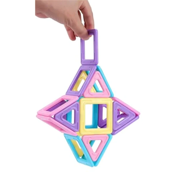 Bloques Magnéticos Pastel 60 Piezas Juego Didáctico 3D