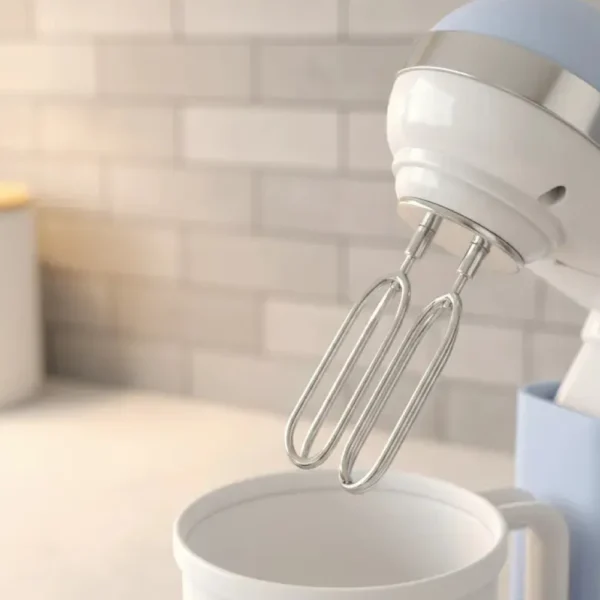 Batidora De Juguete Celeste con Luz, Movimiento y Accesorios