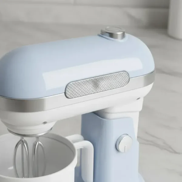 Batidora De Juguete Celeste con Luz, Movimiento y Accesorios