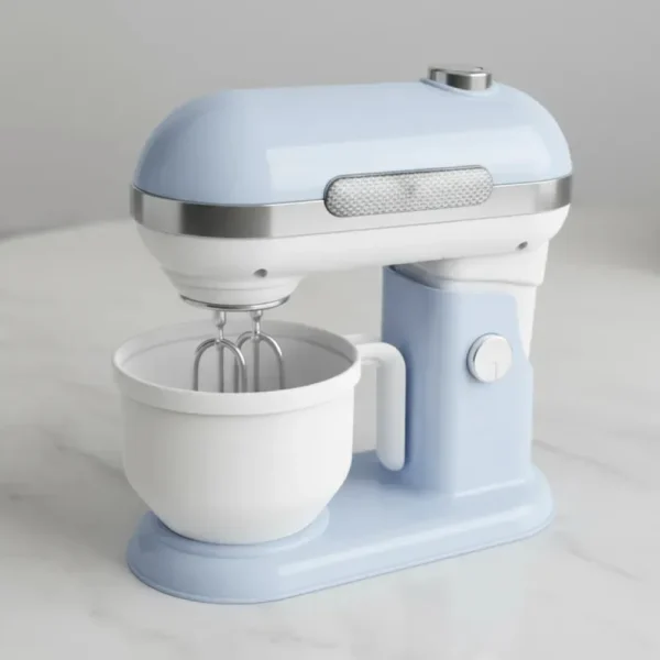 Batidora De Juguete Celeste con Luz, Movimiento y Accesorios