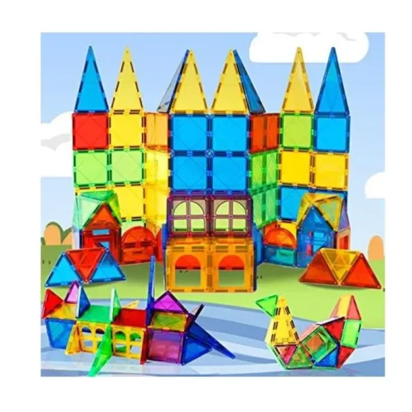Bloques Magnéticos 62 Piezas Juego Didáctico 3D Imantado