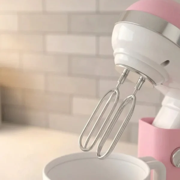 Batidora De Juguete Rosa con Luz, Movimiento y Accesorios