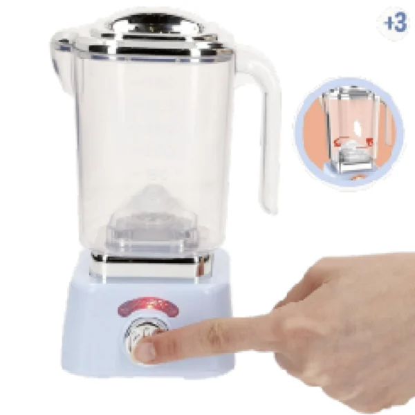 Licuadora de Juguete Celeste con Luz y Movimiento realista