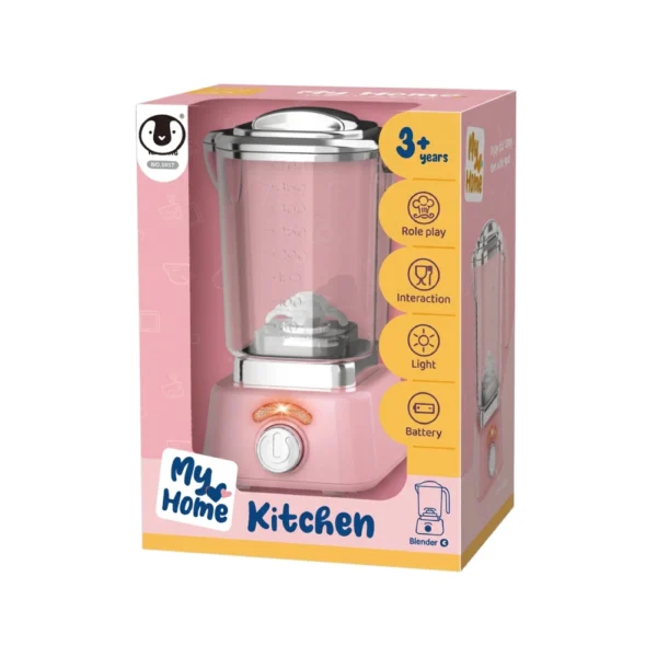 Licuadora de Juguete Rosa con Luz y Movimiento realista