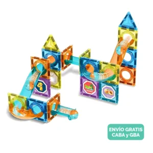 Bloques Magnéticos 68 Piezas Tobogán 3D con Stickers