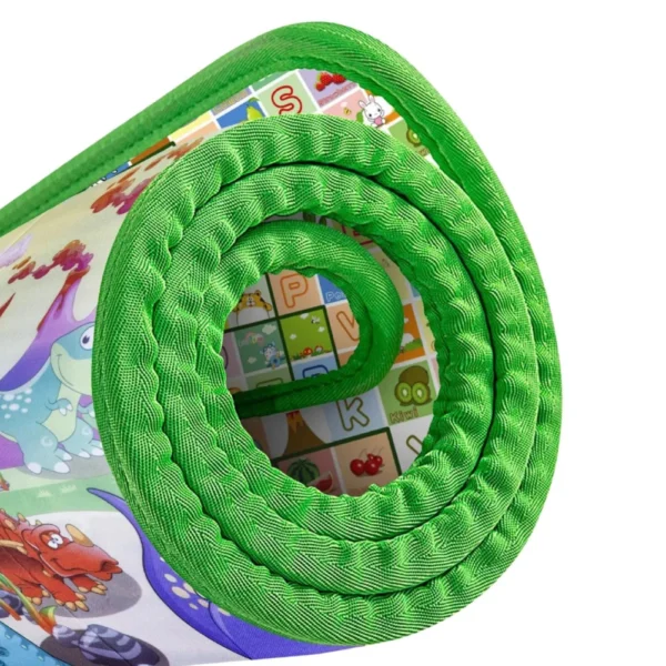 Alfombra Didáctica Bebe Reversible DINOSAURIOS - ABECEDARIO 180×150 cm y 0,5 cm Grosor