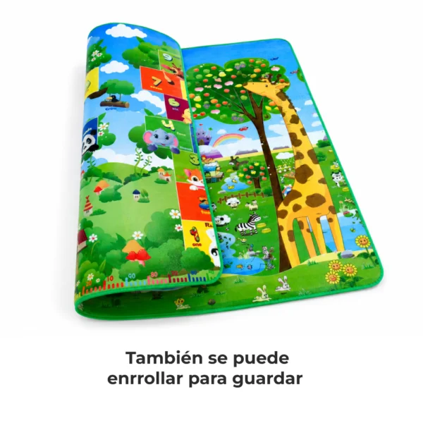 Alfombra Didáctica Bebe Reversible JIRAFA- RAYUELA 200×180 cm y 0,5 cm Grosor