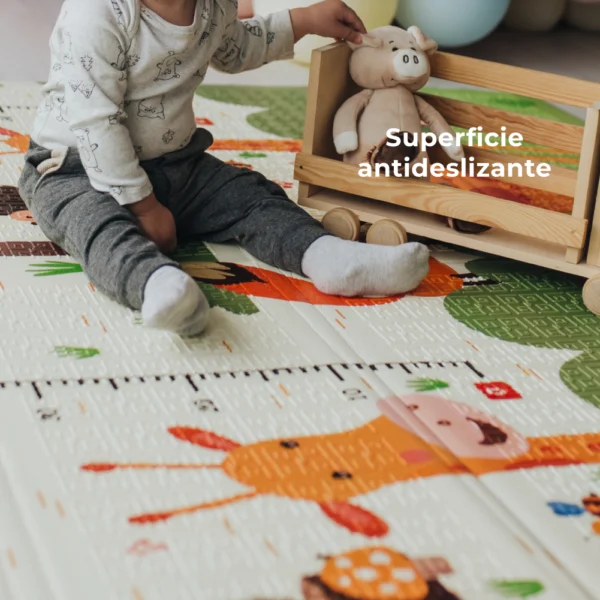 EX007 OSA LEYENDO Y JIRAFA 3 Alfombra Antigolpes Bebe Reversible OSA LEYENDO- JIRAFA 180×120 cm y 0,8 cm Grosor