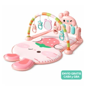 Gimnasio Bebé 3D Piano Musical Luz Sonajeros Espejo