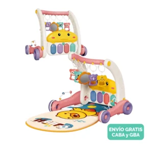 Gimnasio Andador para Bebés 2 en 1 con Piano Musical