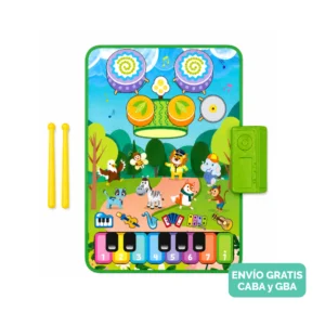 Alfombra Musical Infantil 3 en 1 animales de granja con 41 Teclas
