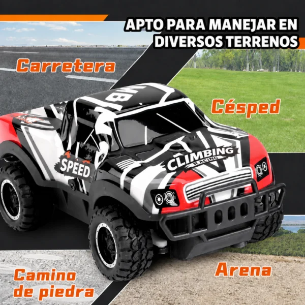 Auto 4x4 a Control Remoto Todoterreno con Luces LED
